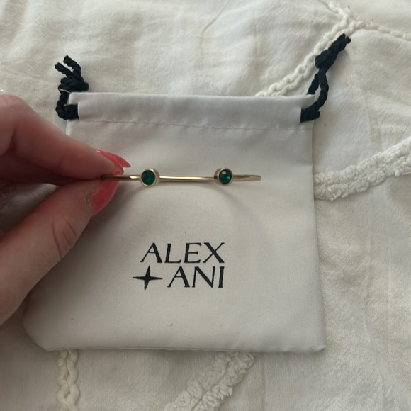 ALEX AND ANI Emerald Flex Cuff Bracelet - Picture 2 of 3